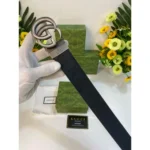 Imported Gucci GG Matte Belt Silver Reverse With Og Accessories For Men (BT347) - stayhit.in
