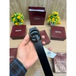 Imported Gucci Leather Belt Black For Men (BT349) - stayhit.in