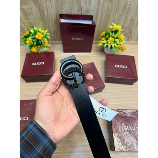 Imported Gucci Leather Belt Black For Men (BT349) - stayhit.in Imported Gucci Leather Belt Black For Men (BT349) - stayhit.in