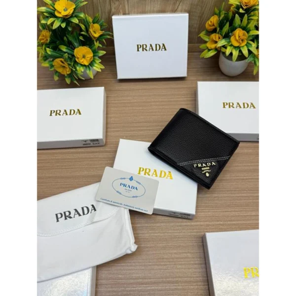 Imported Prada Wallet Black For Men Imported Prada Wallet Black For Men
