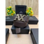 Premium Armani Belt With Box Carry Bag For Men