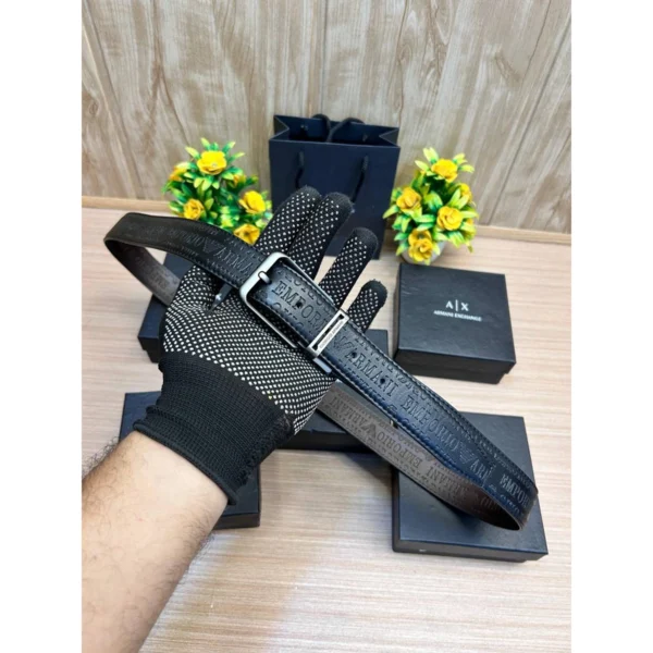 Premium Armani Belt With Box Carry Bag For Men Premium Armani Belt With Box Carry Bag For Men