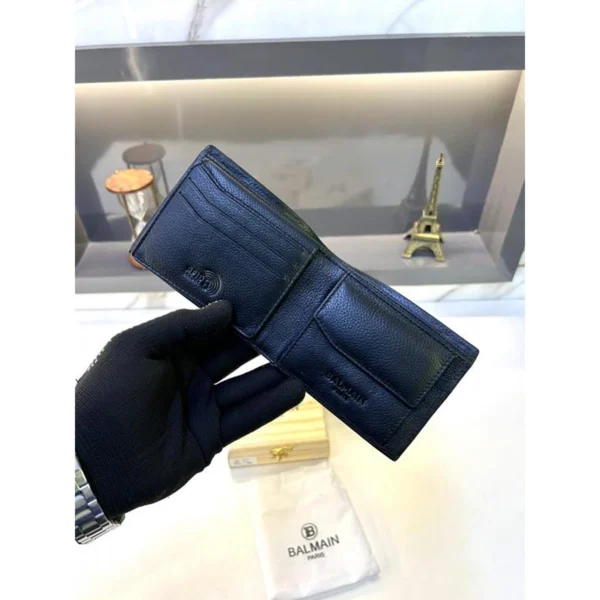 Premium Balmain Paris Wallet Black For Men Premium Balmain Paris Wallet Black For Men