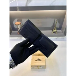 Premium Lacoste Wallet Black For Men