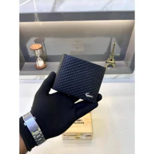 Premium Lacoste Wallet Black For Men (BOT4088) - stayhit.in