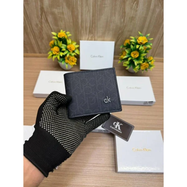 Stylish Calvin Klein Wallet Dark Grey For Men Stylish Calvin Klein Wallet Dark Grey For Men