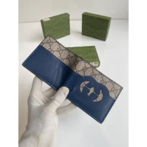 Stylish Gucci Embose Wallet With Og Box Accessories For Men