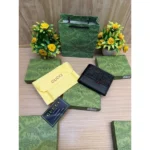 Stylish Gucci GG Wallet Black Leather For Men