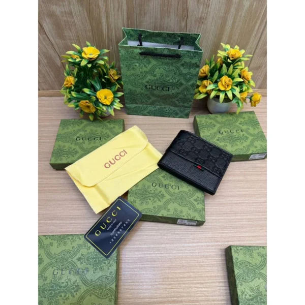 Stylish Gucci GG Wallet Black Leather For Men Stylish Gucci GG Wallet Black Leather For Men