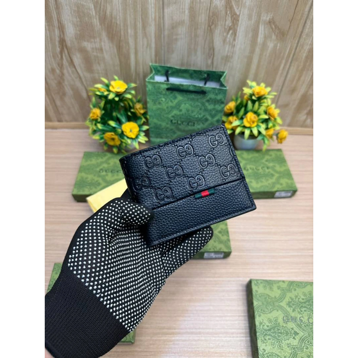 Stylish Gucci GG Wallet Black Leather For Men (BT361) - stayhit.in Stylish Gucci GG Wallet Black Leather For Men (BT361) - stayhit.in