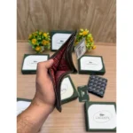 Stylish Lacoste Wallet Brown Leather For Men