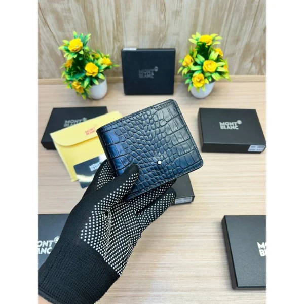 Stylish Mont Blanc Wallet Black For Men Stylish Mont Blanc Wallet Black For Men
