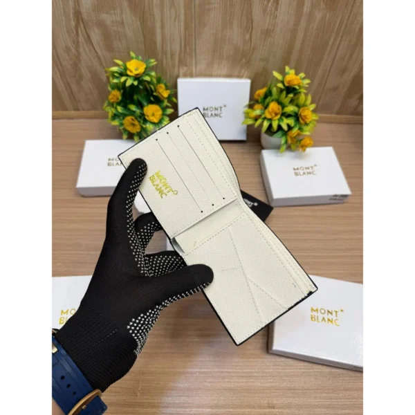 Stylish Mont Blanc Wallet White For Men Stylish Mont Blanc Wallet White For Men