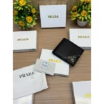 Stylish Prada Leather Wallet Black For Men